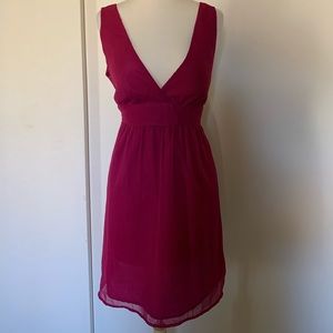 Magenta semi formal dress